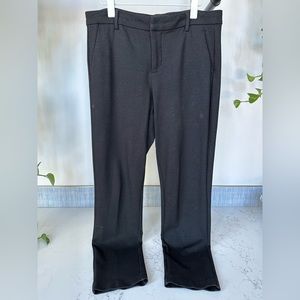 Liverpool black tweed pant. Flattering front, excellent condition !